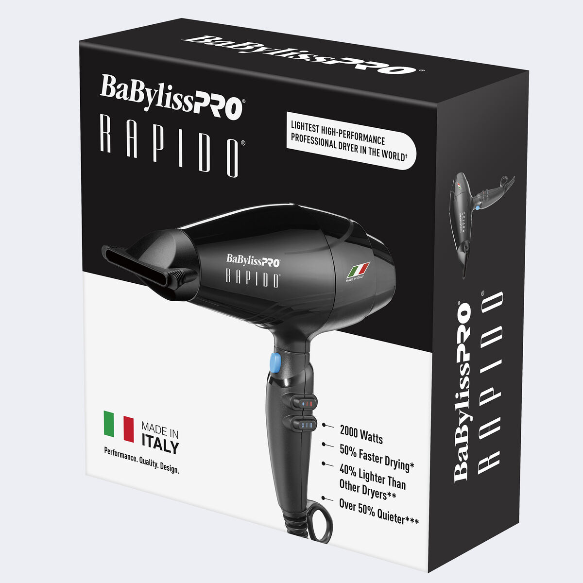 BaBylissPRO&reg; Rapido&reg;  Dryer (BLACK), , hi-res 6