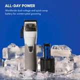 BaBylissPRO&reg; Limited Edition FXONE All-Metal Interchangeable Battery Clipper FrostByte, , hi-res 4