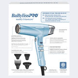 BaBylissPRO&reg; Nano Titanium&trade; Professional High-Speed Dual Ionic Dryer, , hi-res 12