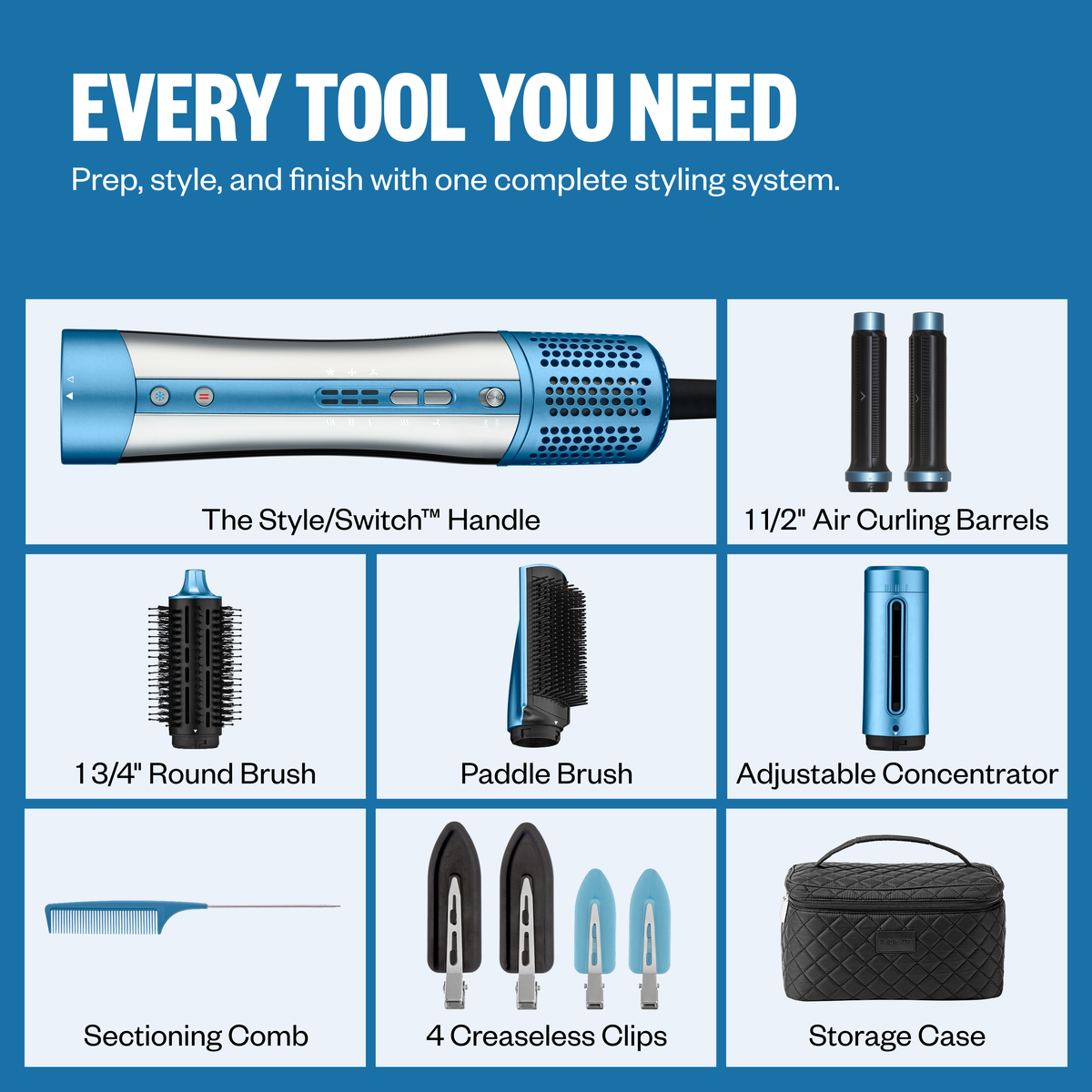 StyleSwitch 5-in-1 Multi Styler & Air Styler for Straight & Wavy