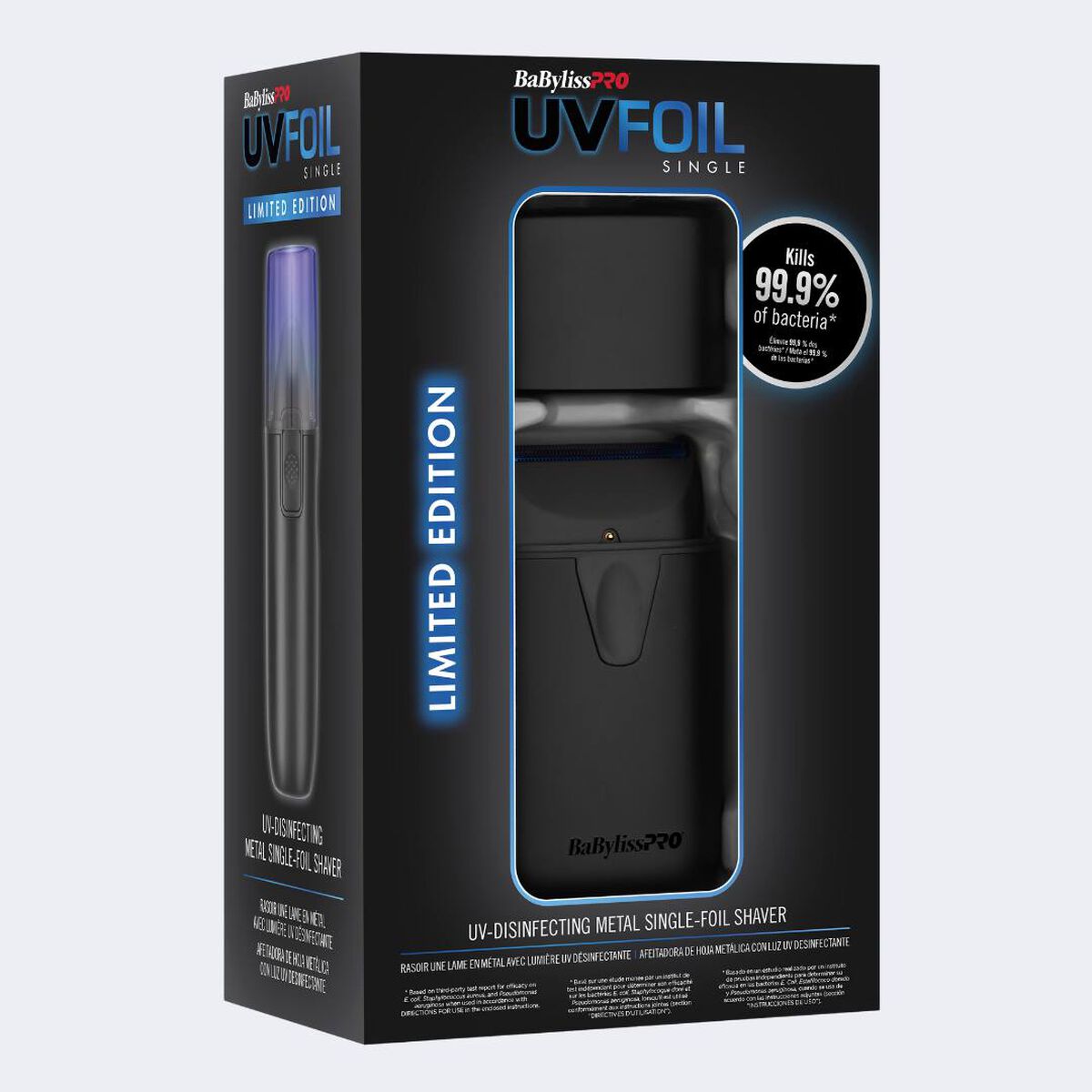 BaBylissPRO&reg; UVFOIL Matte Black UV Single-Foil Shaver, , hi-res 6