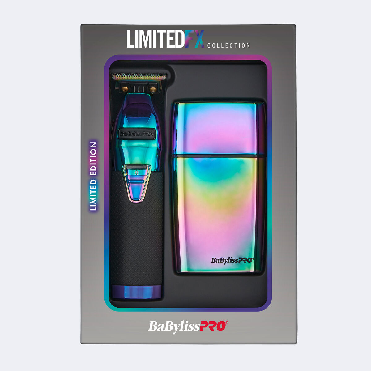 BaBylissPRO&reg; LimitedFX Iridescent Trimmer and Double-Foil Shaver Gift Set, , hi-res 1