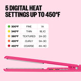 BaBylissPRO&reg; Limited Edition Digital Ultra-Thin 1" Flat Iron (Hot Pink), , hi-res 4
