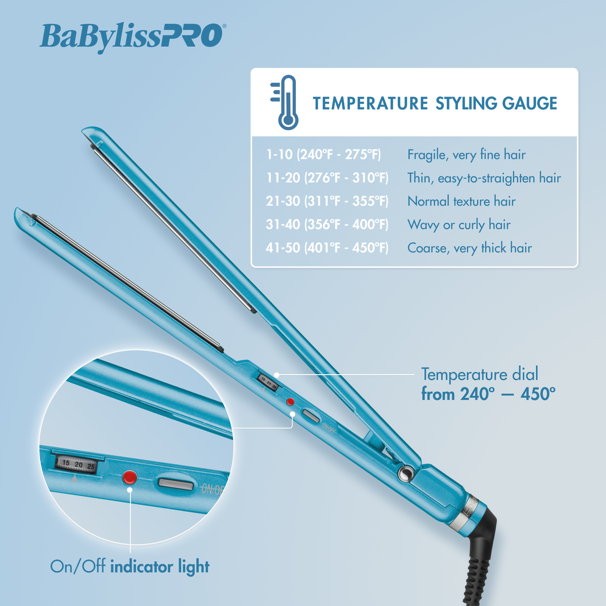 BaBylissPRO&reg; Nano Titanium&trade; 1&frac12; " Ultra-Thin Straightener, , hi-res 8