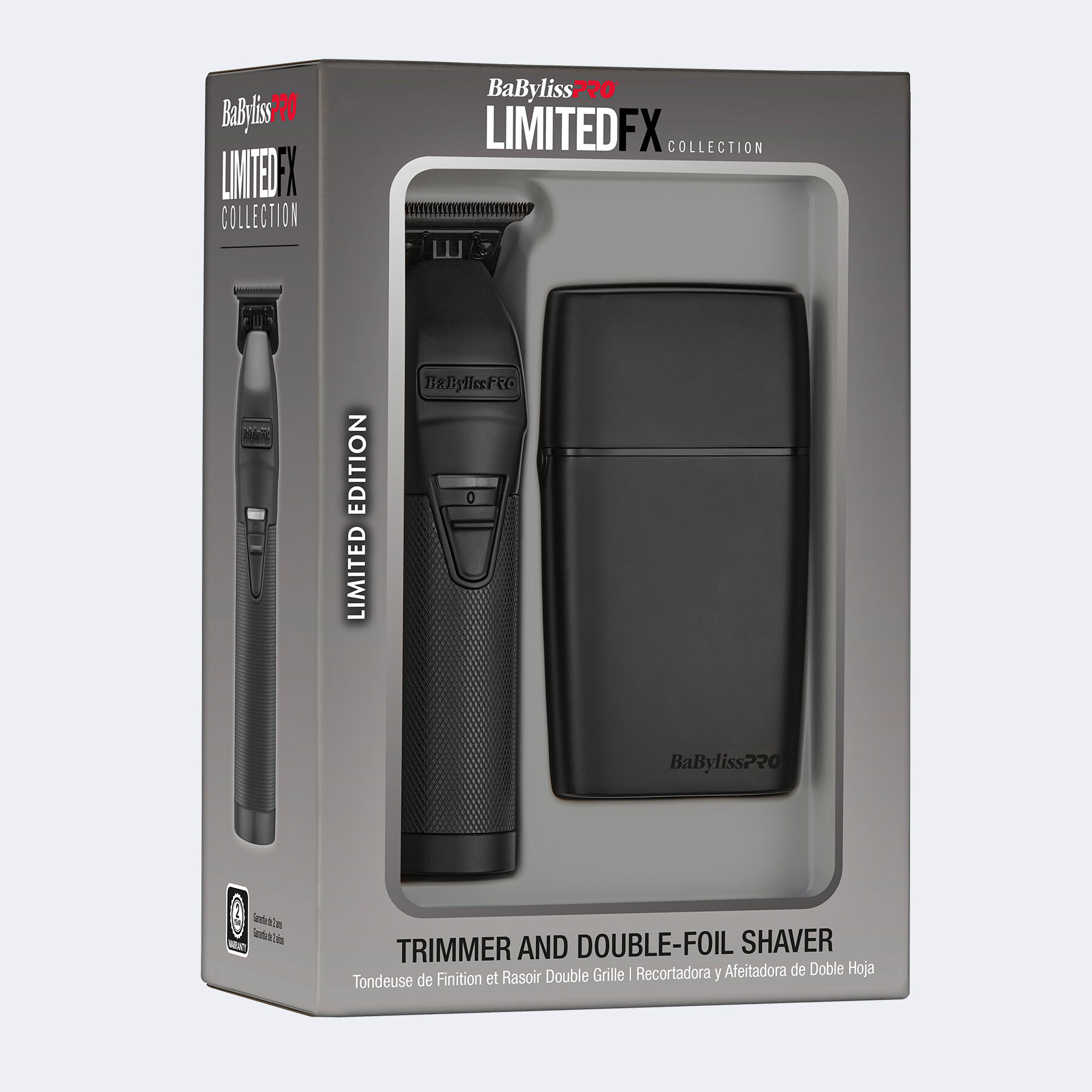 Trimmer & Double-Foil Shaver | Black Gift Set | BaBylissPRO