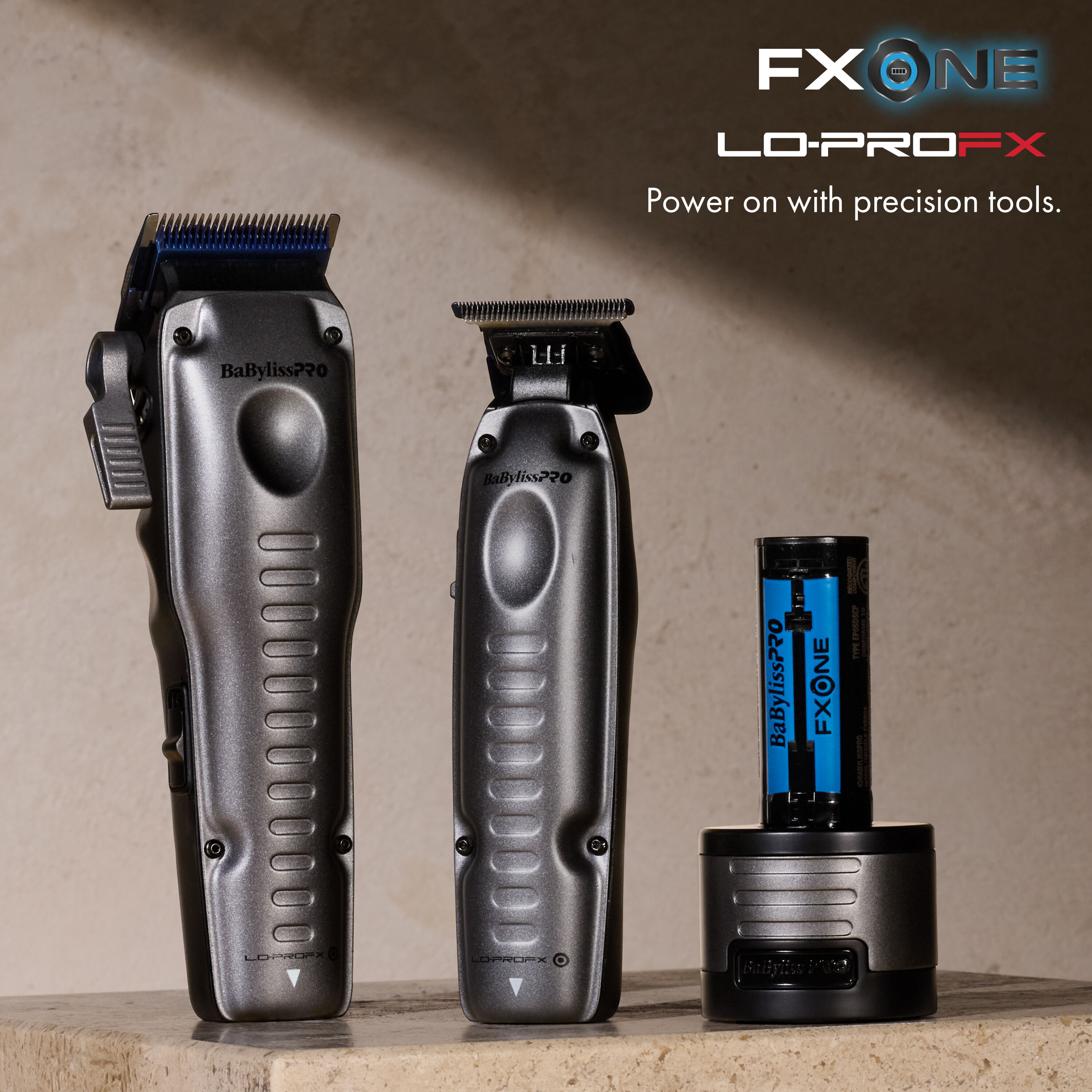 BaByliss PRO Lo-Pro FX バリカン FXONE Lo-ProFX Clipper & Trimmer Combo Set (w/ Battery System