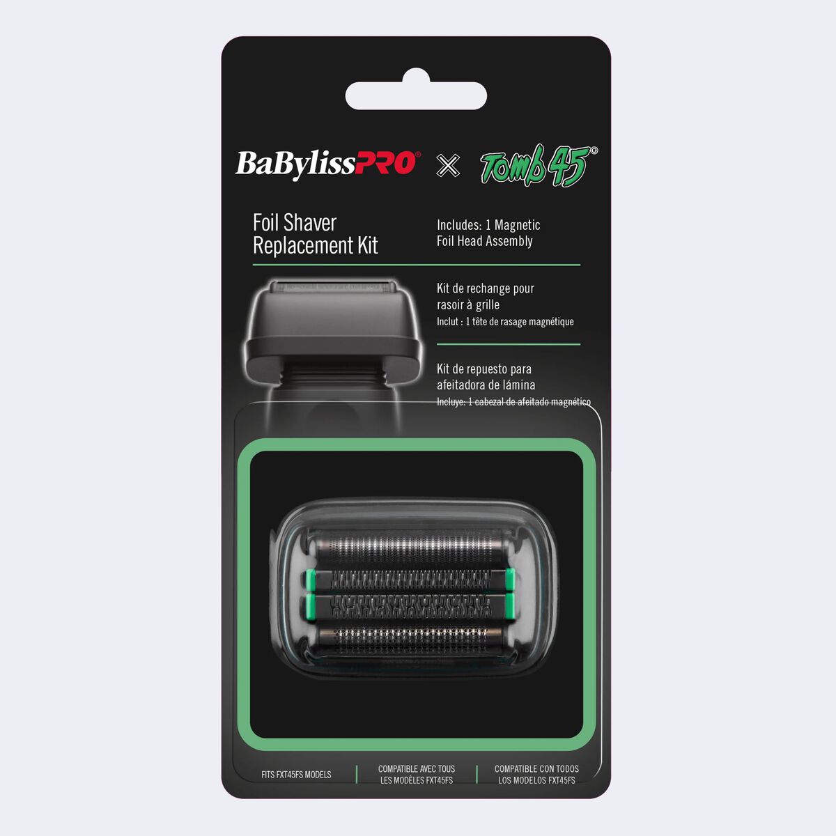 BaBylissPRO&reg; x Tomb45&reg; Double-Foil Shaver Replacement Foil, , hi-res 3