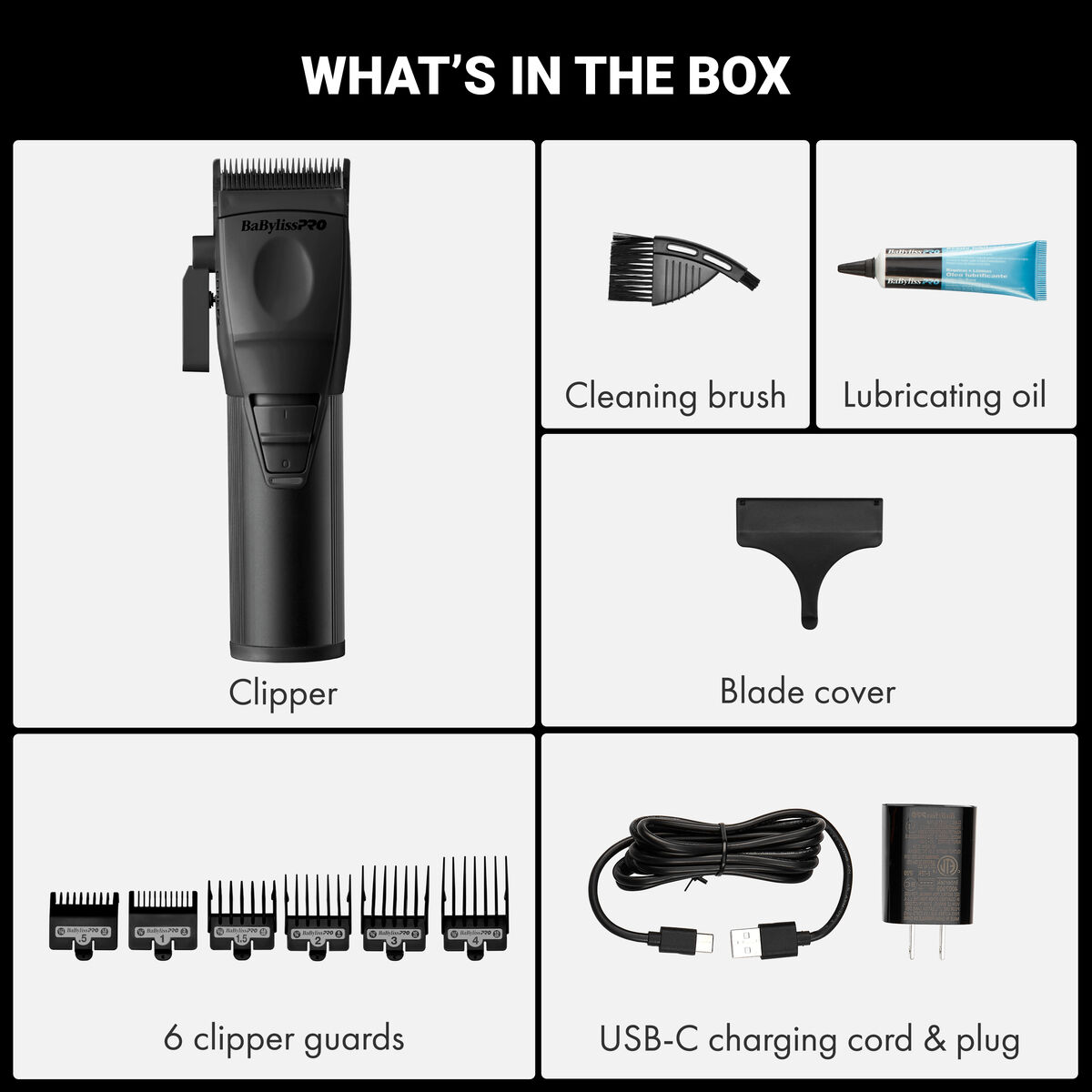 BaBylissPRO&reg; COREFX Clipper (Matte Black), , hi-res 7