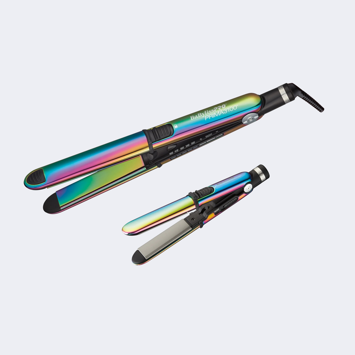 BaBylissPRO&reg; Nano Titanium&trade; Iridescent Prima3100 & Prima2000 Styling Irons Prepack, , hi-res 2