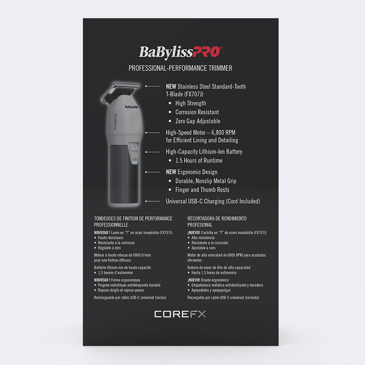 BaBylissPRO&reg; COREFX Trimmer, , hi-res 5