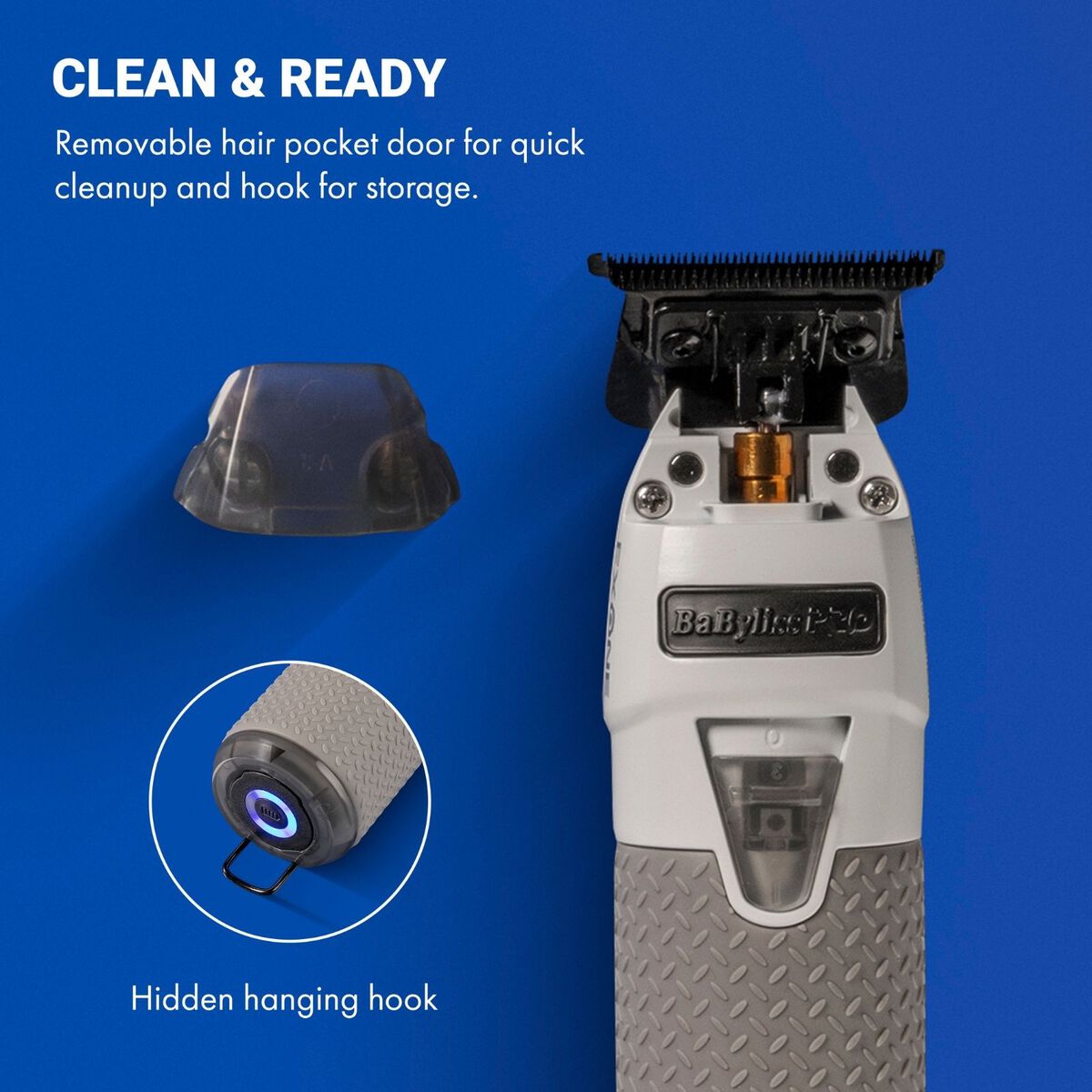 BaBylissPRO&reg; Limited Edition FXONE All-Metal Interchangeable Battery Trimmer FrostByte, , hi-res 5