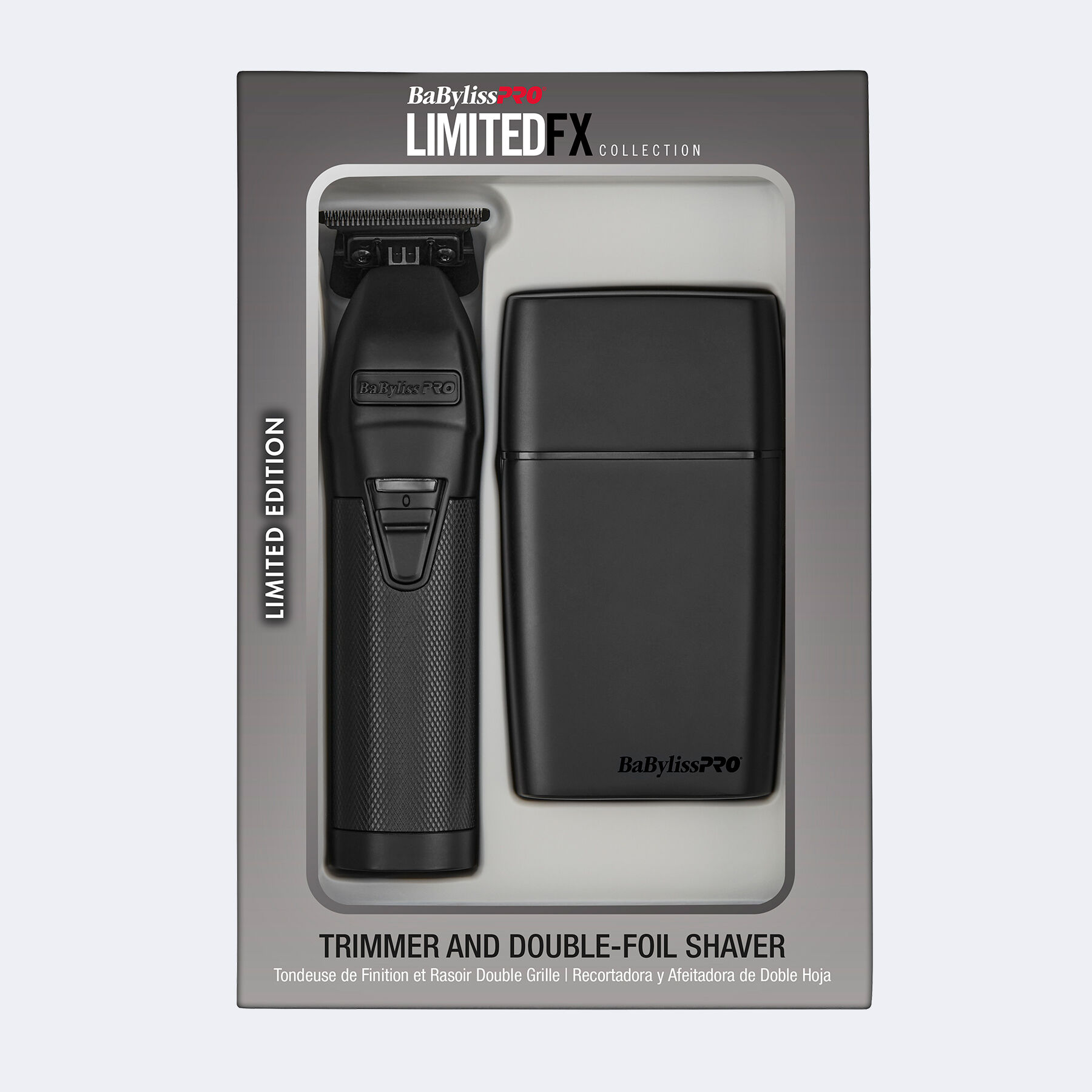 Trimmer & Double-Foil Shaver | Black Gift Set | BaBylissPRO