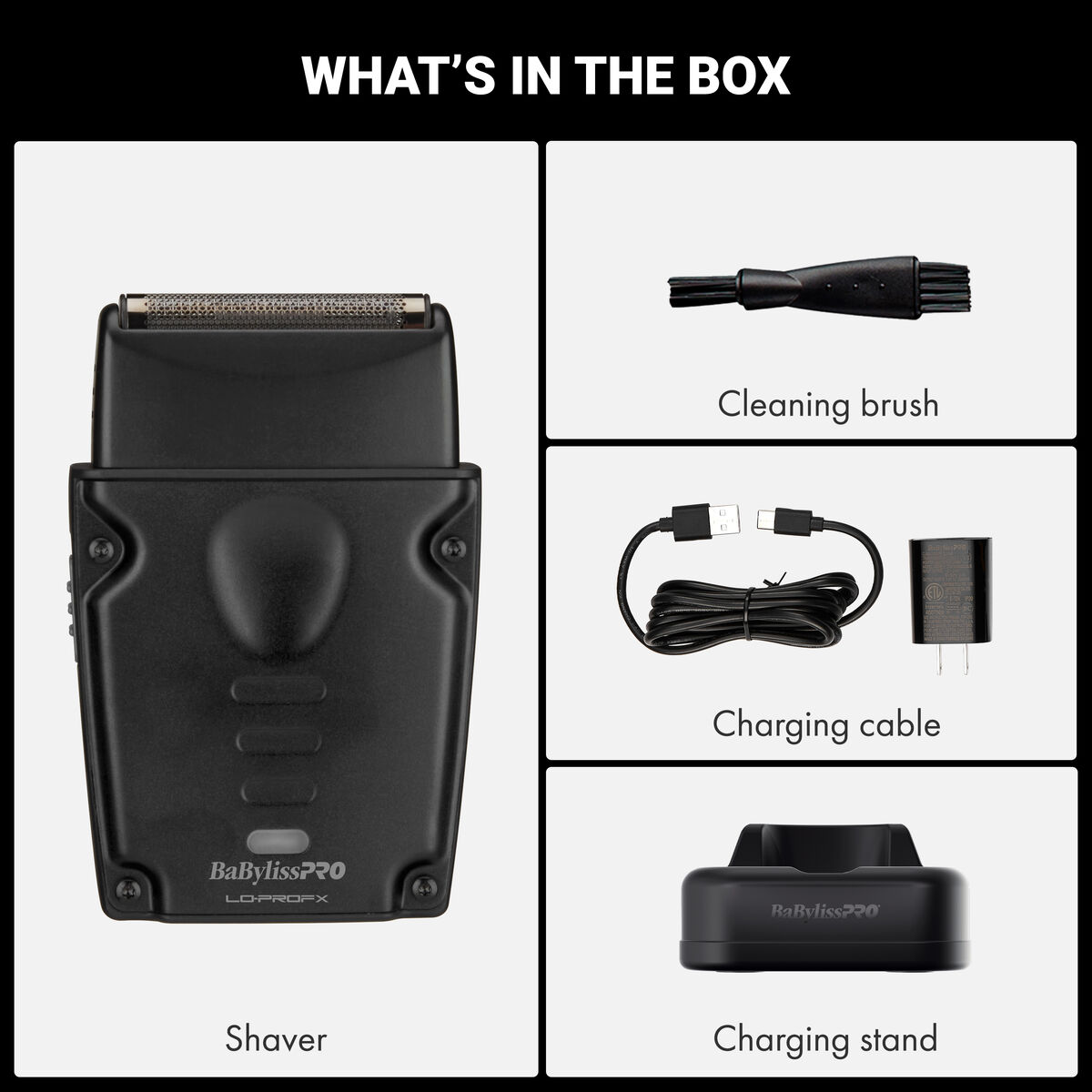 BaBylissPRO&reg; LO-PROFX Compact Series Single-Foil Shaver (Matte Black), , hi-res 9