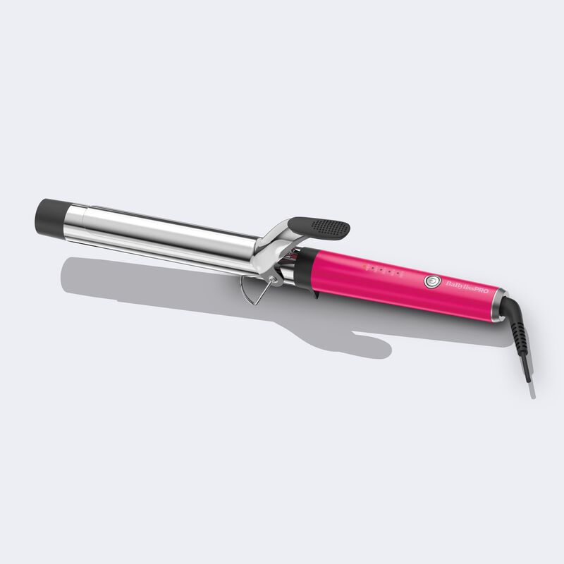 BaBylissPRO&reg; Limited Edition Extended-Barrel 1&frac14;" Curling Iron (Hot Pink), , hi-res