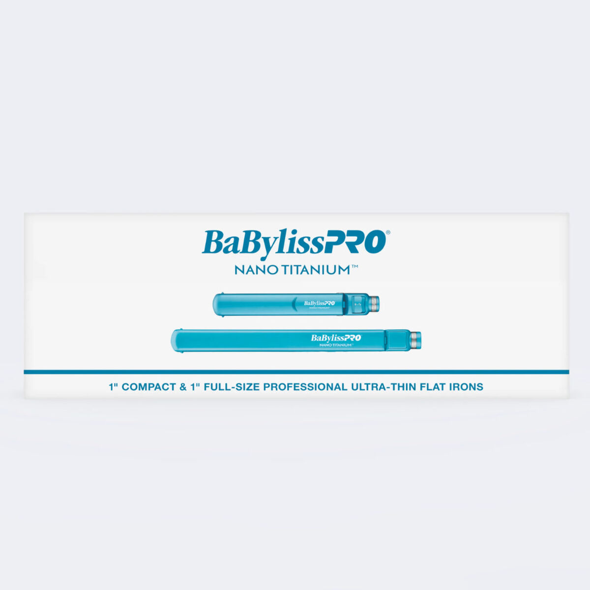 BaBylissPRO&reg; Nano Titanium&trade; 1" Ultra-Thin Flat Iron & 1" Compact Ultra-Thin Flat Iron Prepack, , hi-res 1