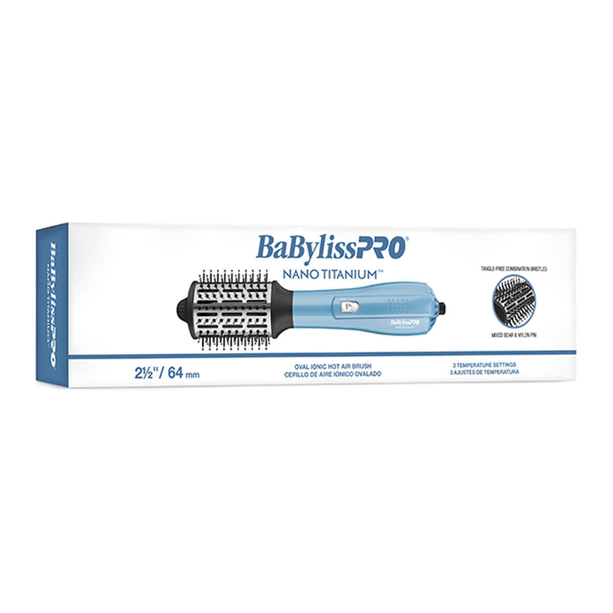 BaBylissPRO&reg; Nano Titanium&trade; Oval Ionic Hot Air Brush, , hi-res 3