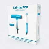 BaBylissPRO&reg; Nano Titanium&trade; Nano Light Ionic Dryer & 1" Ultra-Sleek Styling Iron Prepack, , hi-res 2