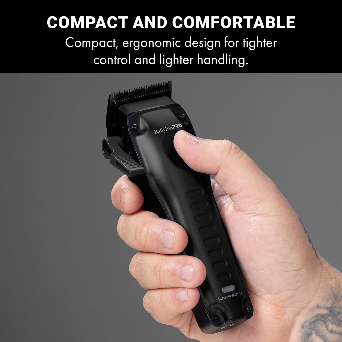 BaBylissPRO&reg; LO-PROFX Compact Series Clipper (Matte Black), , hi-res 6