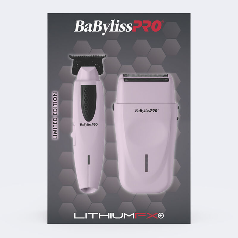 BaBylissPRO&reg; Limited Edition LithiumFX+ Trimmer & Double-Foil Shaver Prepack (Pink), , hi-res