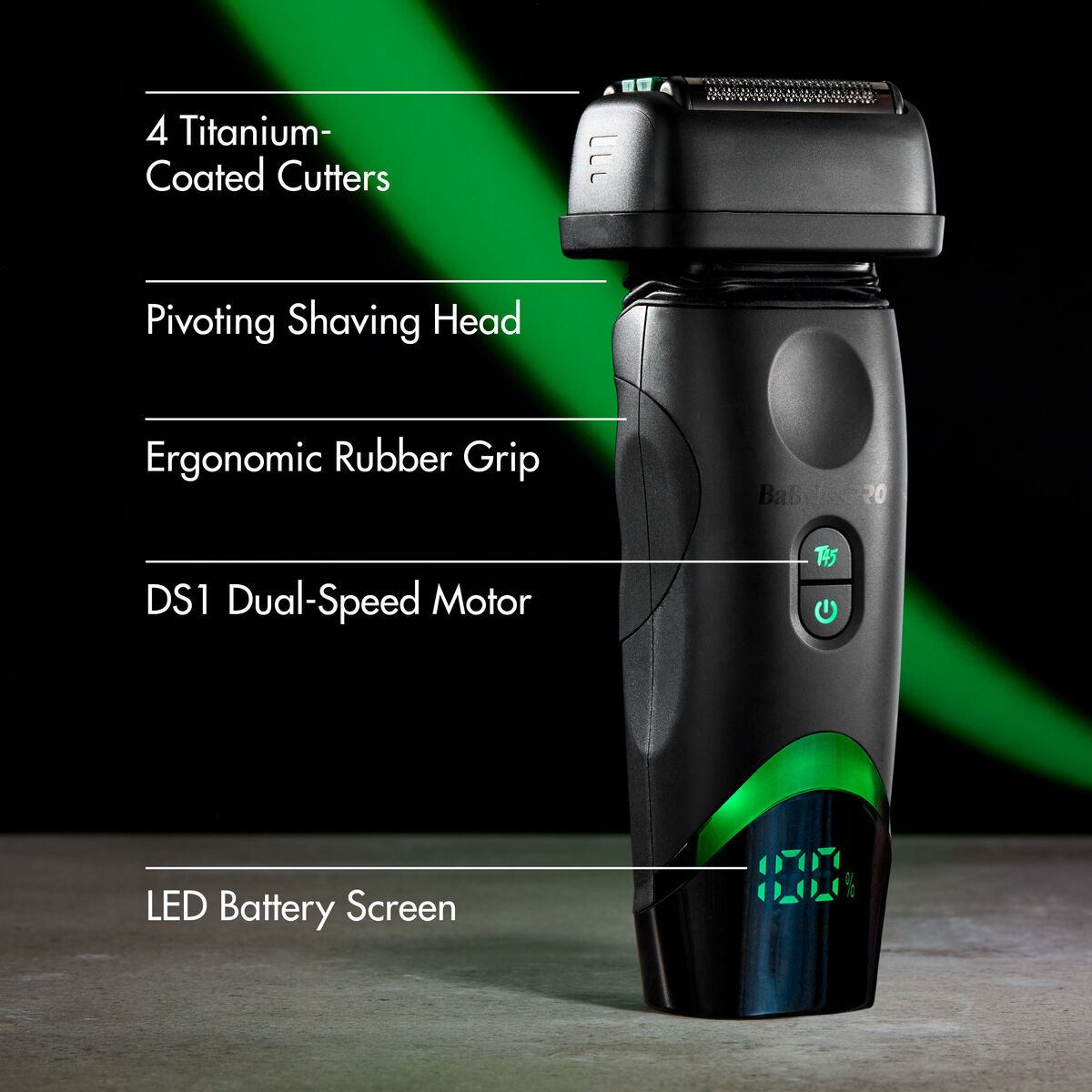 BaBylissPRO&reg; x Tomb45&reg; Wireless Charging Double-Foil Shaver, , hi-res 3