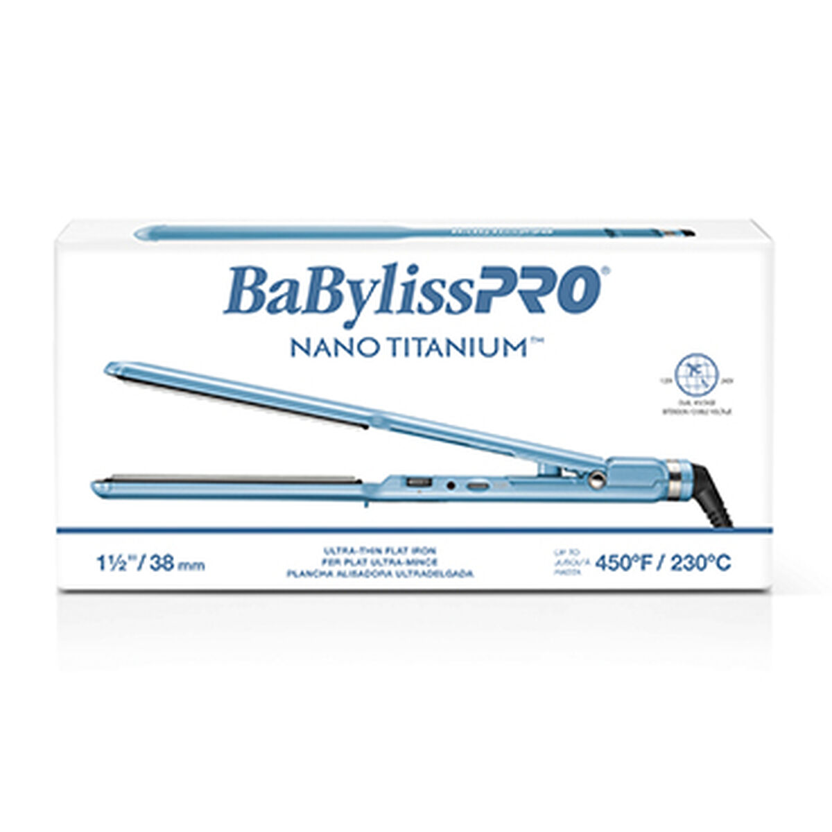 BaBylissPRO&reg; Nano Titanium&trade; 1&frac12; " Ultra-Thin Straightener, , hi-res 4