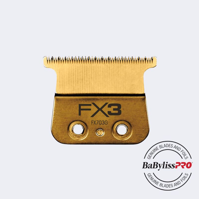 BaBylissPRO&reg; Replacement DLC/Titanium Ultra-Thin Standard-Tooth T-Blade for FX3 High-Torque Trimmer, , hi-res