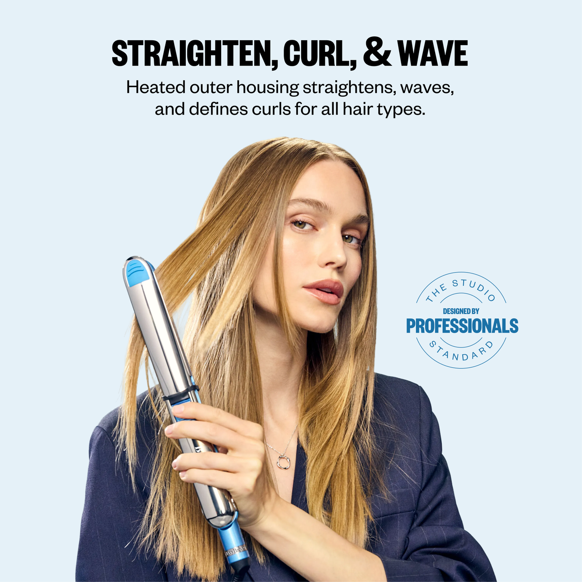 BaBylissPRO&reg; Nano Titanium&trade; Prima3000&reg; 1&frac14;" Ionic Styling Iron, , hi-res 2