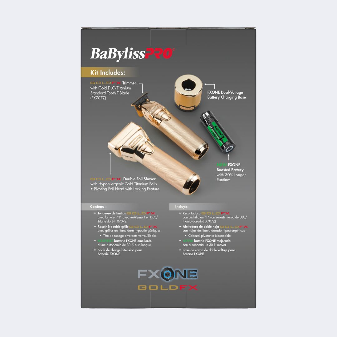 Limited Edition FXONE GOLDFX Trimmer and Shaver Prepack | BaBylissPRO