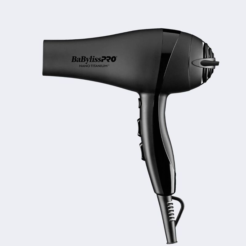 BaBylissPRO&reg; Nano Titanium&trade; Limited Edition Black & Blue Professional Ionic Dryer, , hi-res