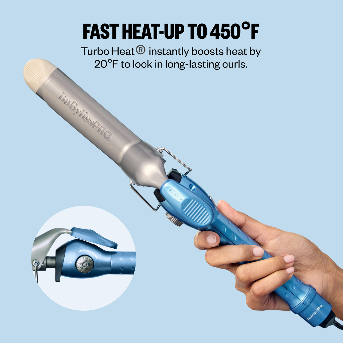 BaBylissPRO&reg; Nano Titanium&trade; Limited Edition 1&frac14;" Digital Ionic Flat Iron & 1&frac14;" Spring Curling Iron Prepack, , hi-res 4