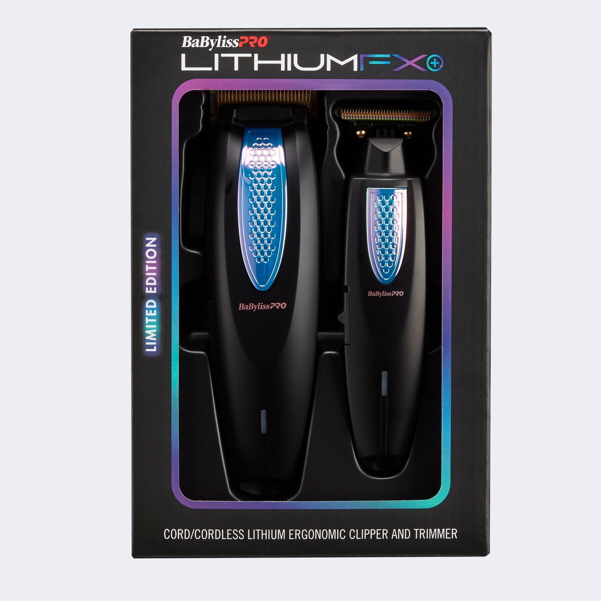 BaBylissPRO LithiumFX+ Limited Edition Iridescent Collection Lithium Ergonomic Clipper and Trimmer, , hi-res 2