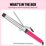 BaBylissPRO&reg; Limited Edition Extended-Barrel 1&frac14;" Curling Iron (Hot Pink), , hi-res 5