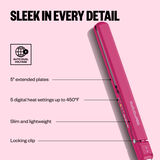 BaBylissPRO&reg; Limited Edition Digital Ultra-Thin 1" Flat Iron (Hot Pink), , hi-res 3