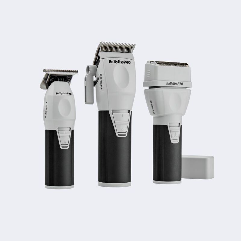 BaBylissPRO&reg; CoreFX Clipper, Trimmer and Double-Foil Shaver Prepack, , hi-res