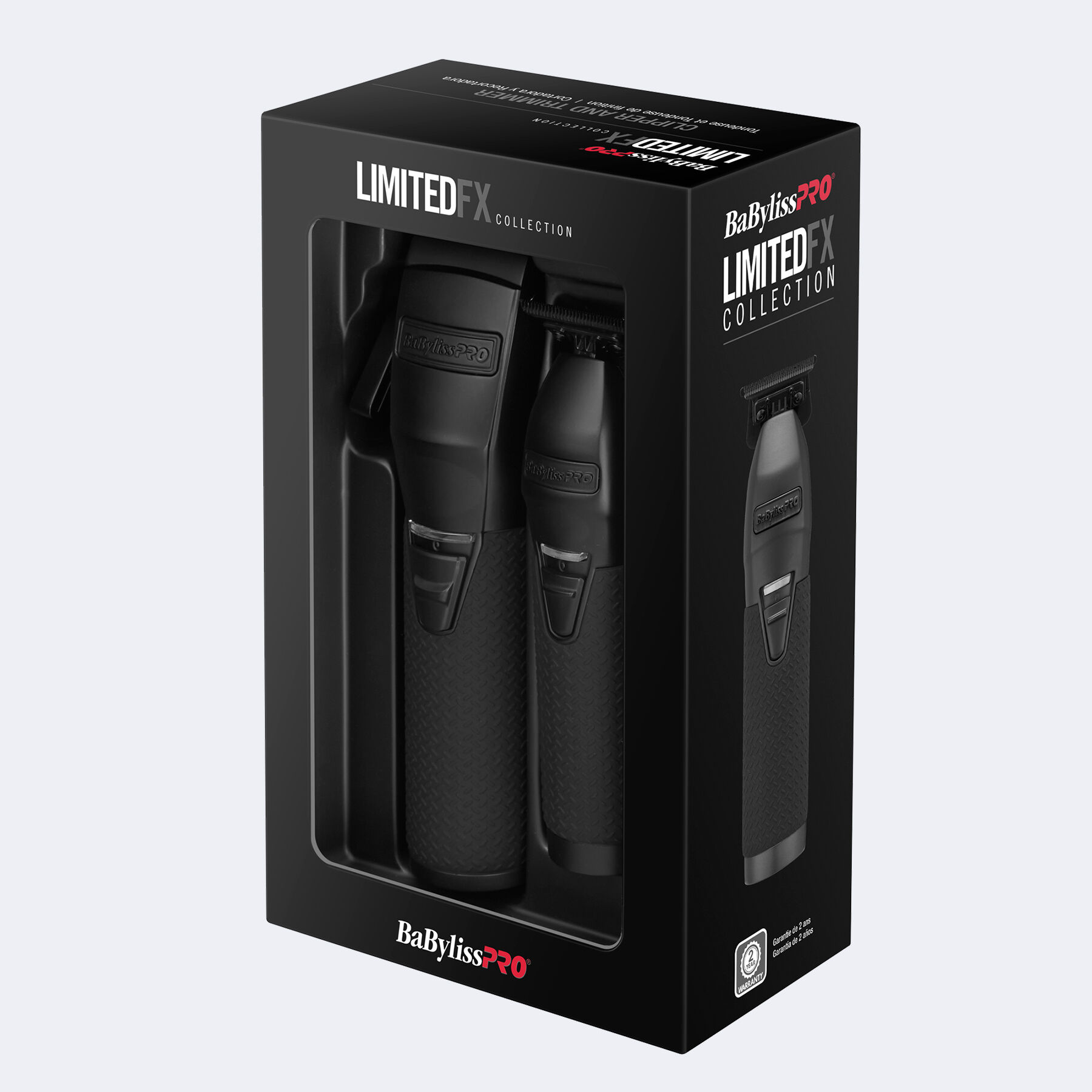 BlackFX+ All-Metal Clipper & Trimmer Prepack | BaBylissPRO