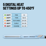 BaBylissPRO&reg; Nano Titanium&trade; 1.5" Ultra-Sleek Straightening Iron (Iced Blue), , hi-res 6