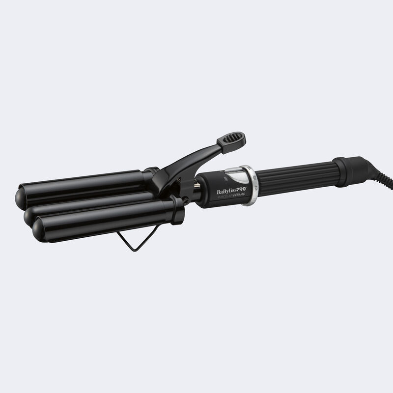 BaBylissPRO&reg; Porcelain Ceramic Triple Barrel Waver, , hi-res