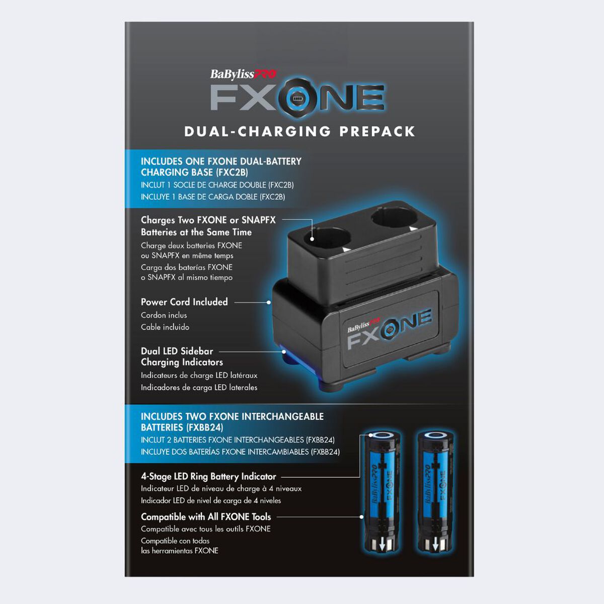 BaBylissPRO&reg; FXONE Dual-Battery Charging Prepack, , hi-res 8