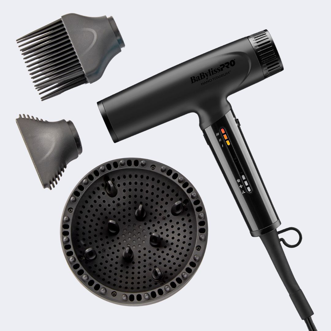 Nano Titanium Dryer | Matte Black, Ionic | BaBylissPRO