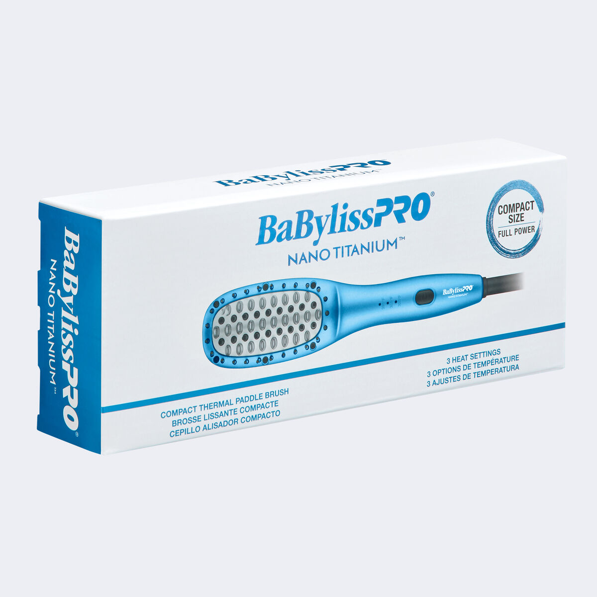 BaBylissPRO&reg; Nano Titanium&trade; Compact Thermal Paddle Brush, , hi-res 3