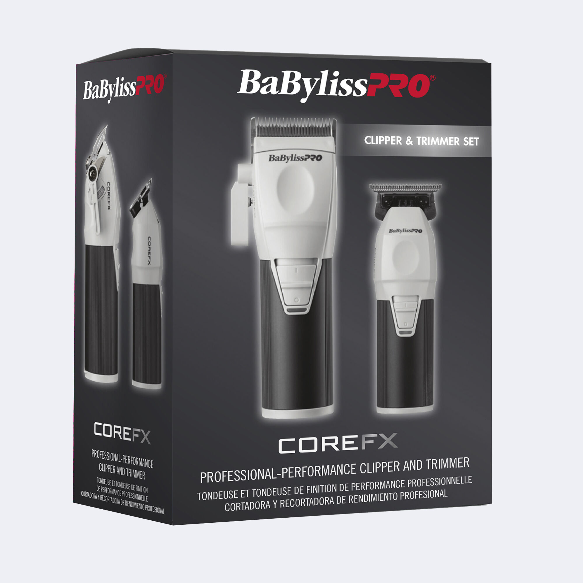 Professional Clipper & Trimmer Combo Set (COREFX) | BaBylissPRO