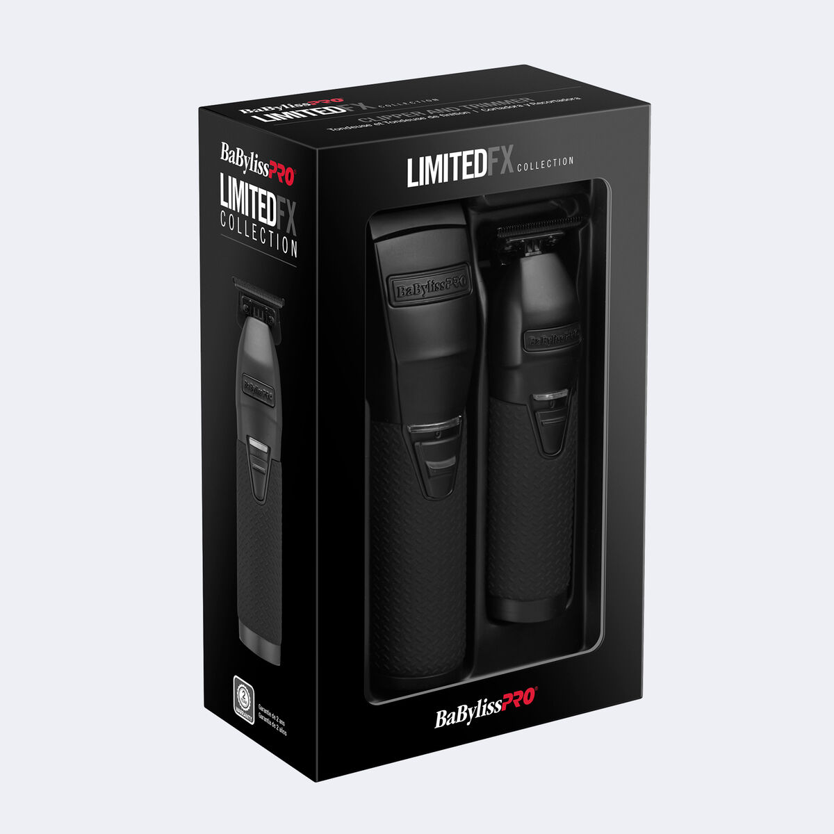 BaBylissPRO&reg; BlackFX+ All-Metal Clipper & Trimmer Prepack, , hi-res 2