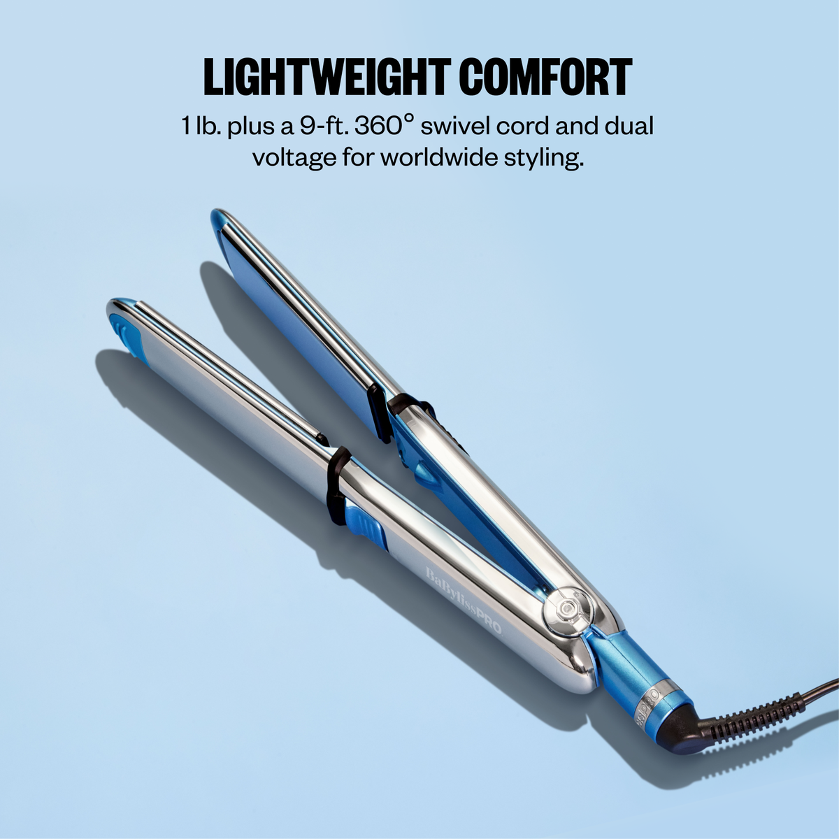BaBylissPRO&reg; Nano Titanium&trade; Prima3000&reg; 1&frac14;" Ionic Styling Iron, , hi-res 6