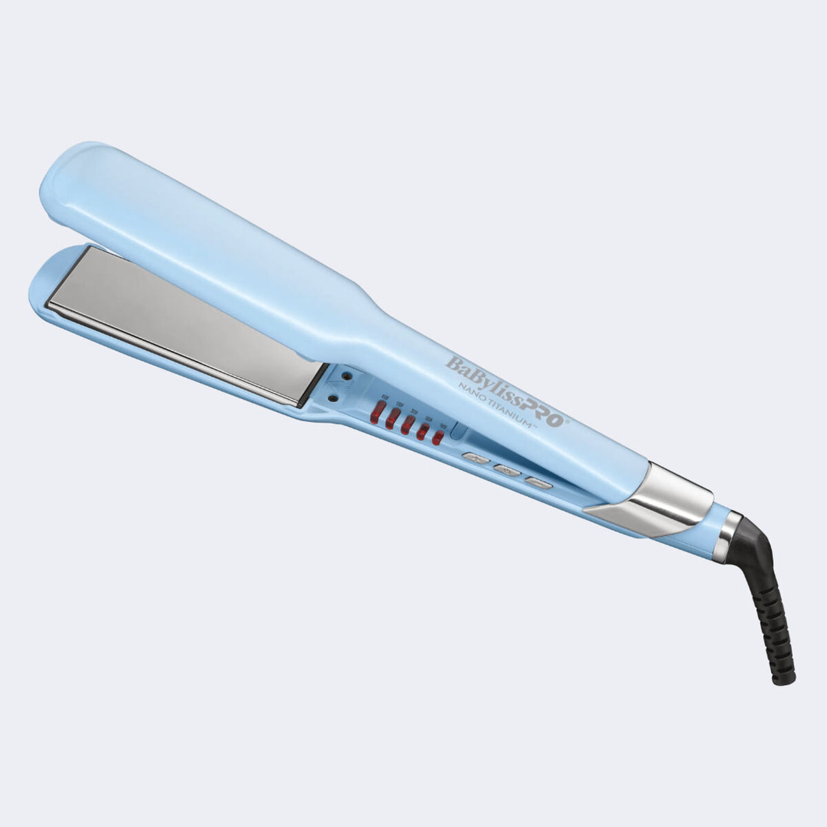 BaBylissPRO&reg; Nano Titanium&trade; 1.5" Ultra-Sleek Straightening Iron (Iced Blue), , hi-res 1