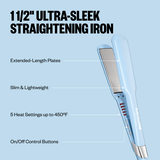 BaBylissPRO&reg; Nano Titanium&trade; 1.5" Ultra-Sleek Straightening Iron (Iced Blue), , hi-res 4