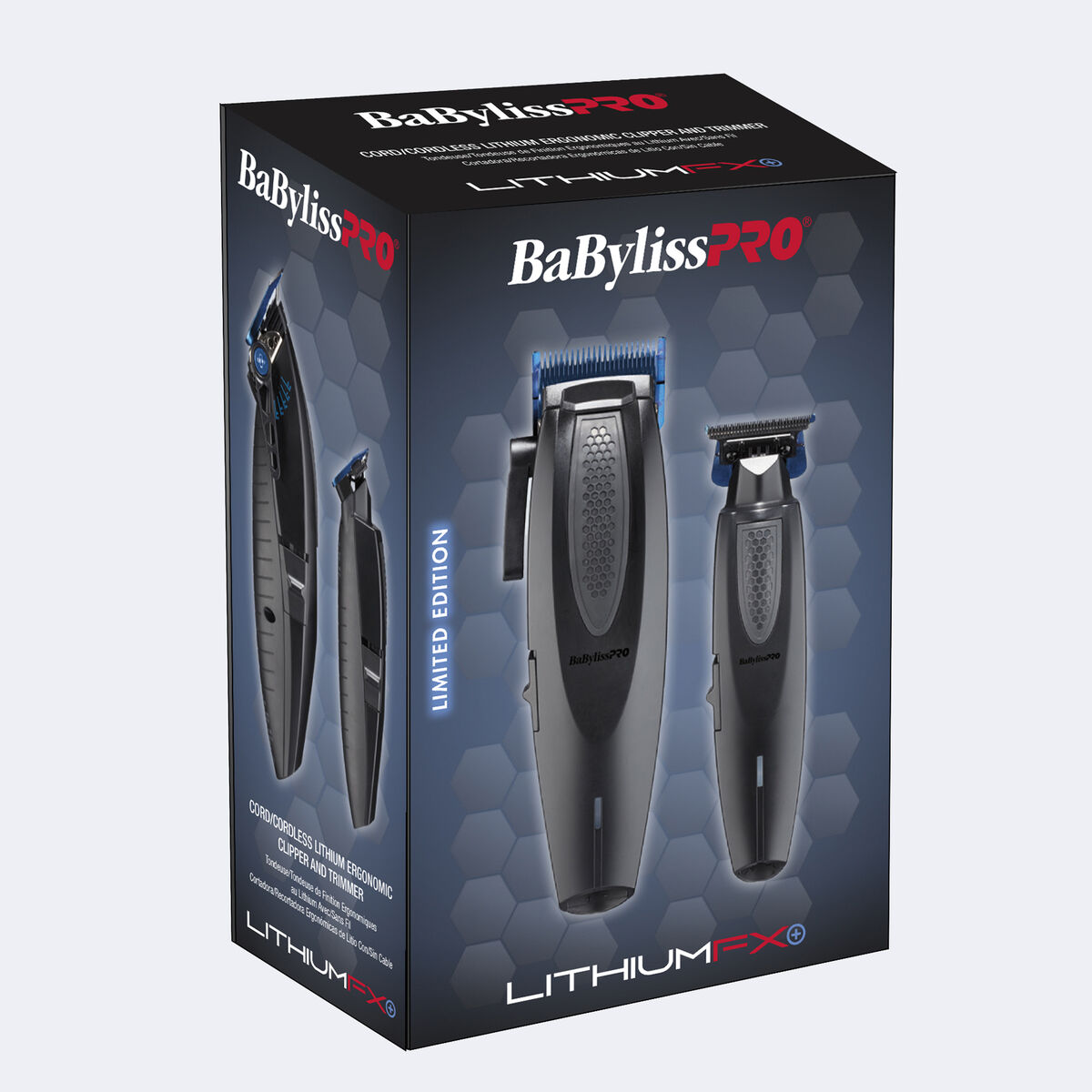 BaBylissPRO&reg; LithiumFX+ Ergonomic Clipper & Trimmer Prepack, , hi-res 2