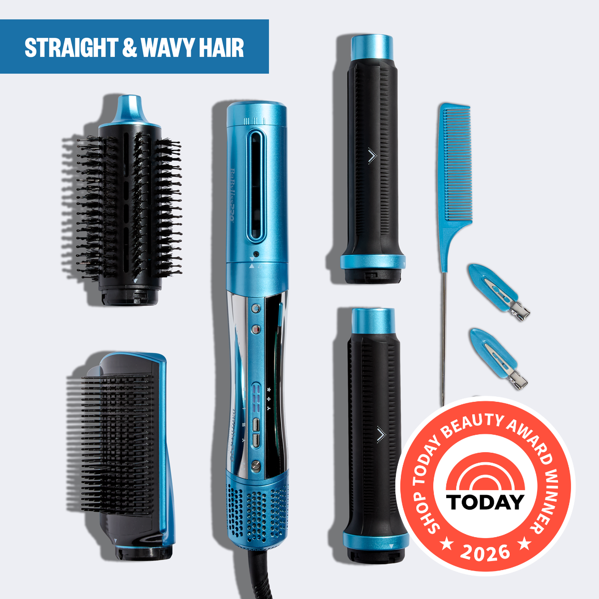 BaBylissPRO バリカン 本体 アタッチメントセット StyleSwitch 5-in-1 Multi Styler & Air Styler for Straight & Wavy