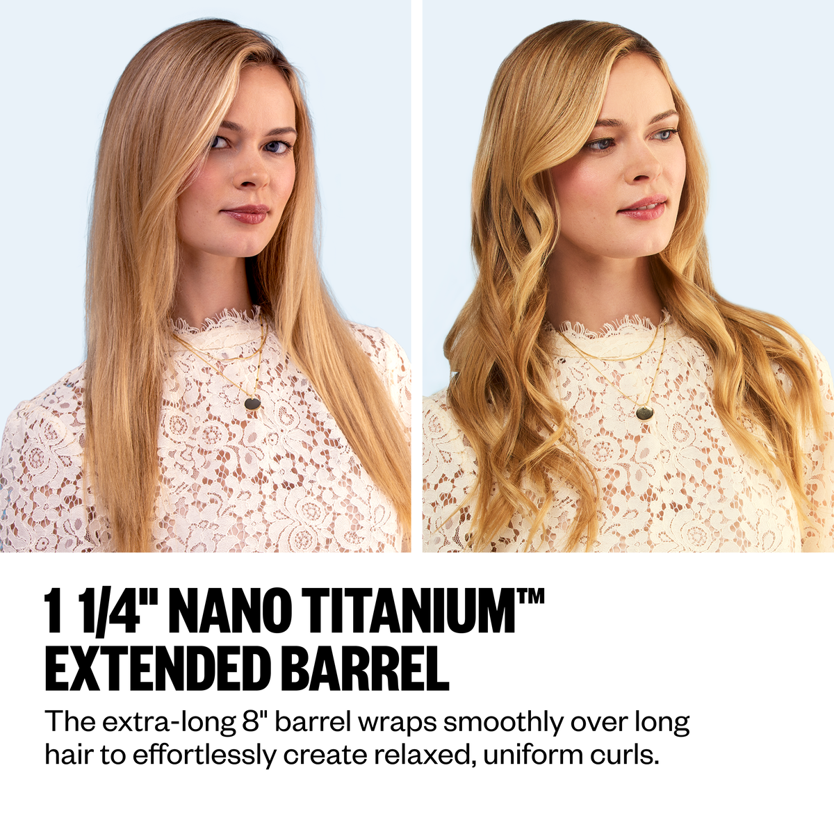 BaBylissPRO&reg; Nano Titanium&trade; 1&frac14;" Extended Barrel Curling Iron, , hi-res 3