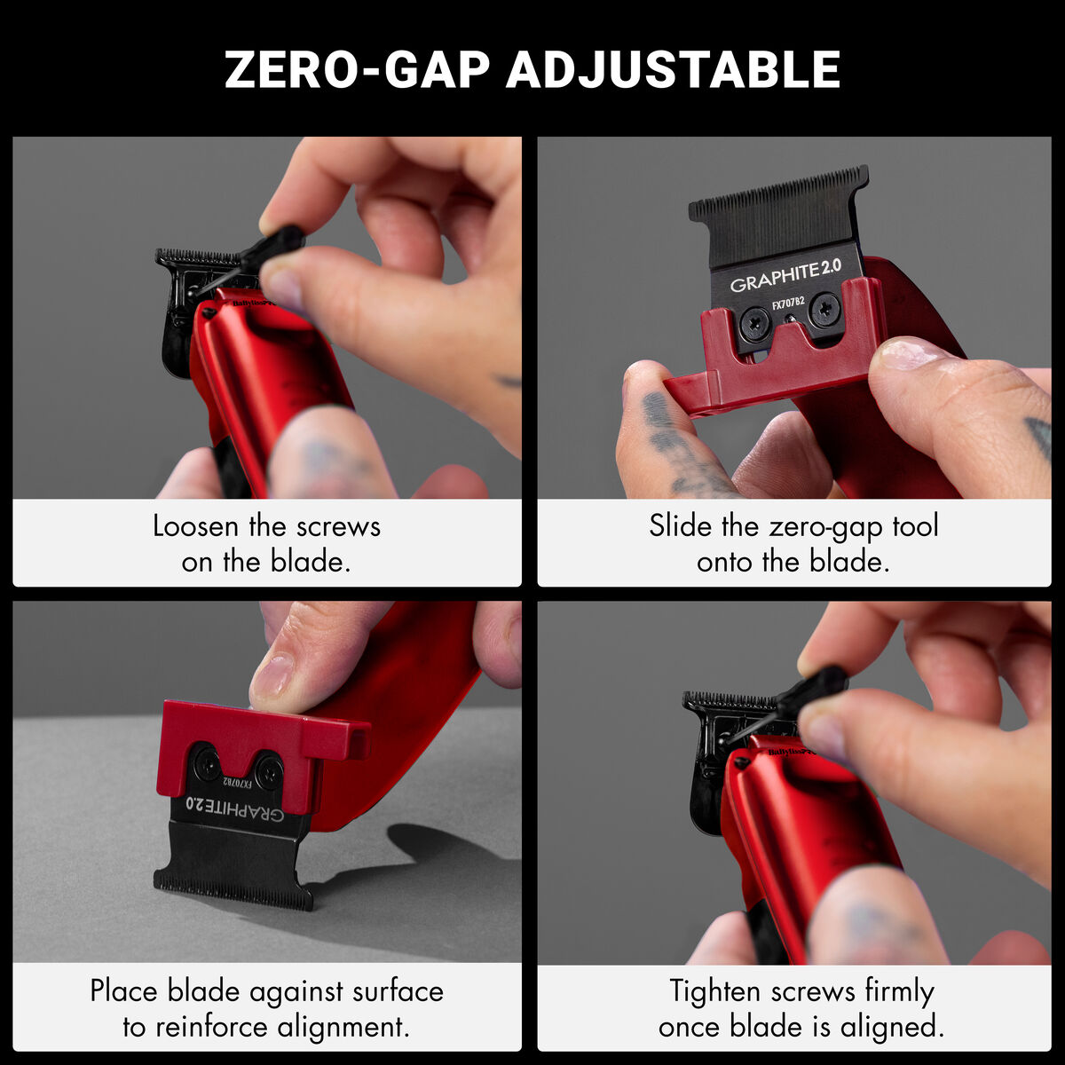 BaBylissPRO&reg; Limited Edition LO-PROFX Compact Trimmer (Red), , hi-res 8