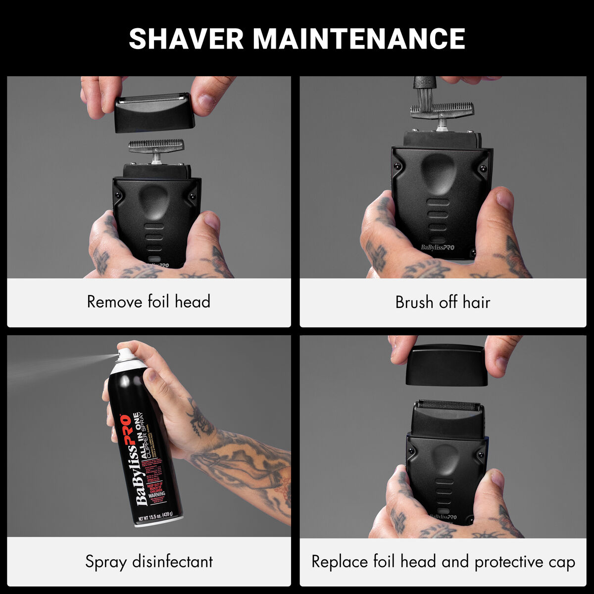 BaBylissPRO&reg; LO-PROFX Compact Series Single-Foil Shaver (Matte Black), , hi-res 7